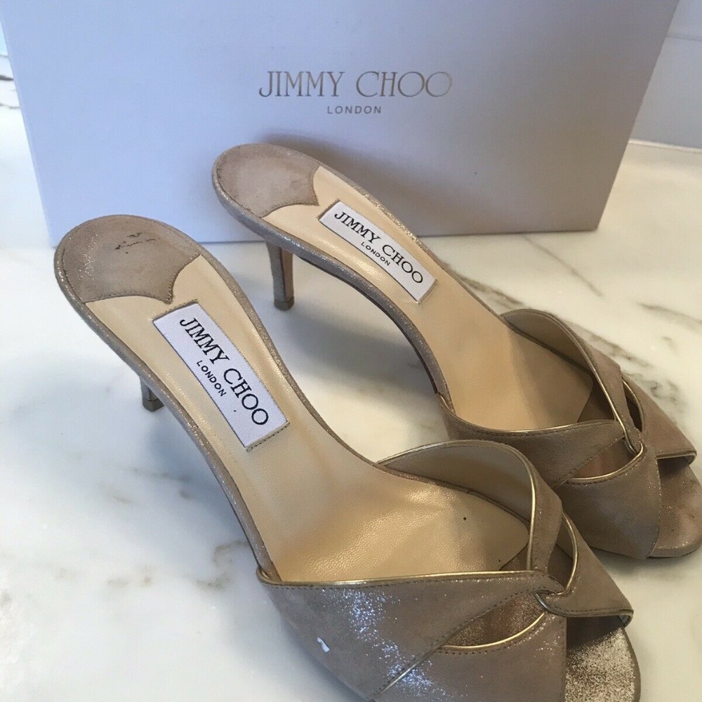 Jimmy Choo Slides. Barely Worn. Gorgeous - image 5